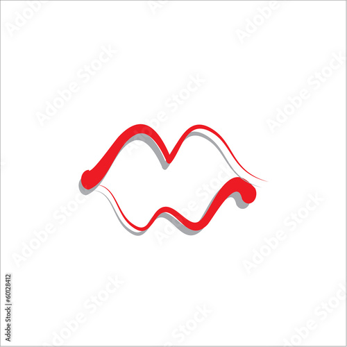 lips icon vector