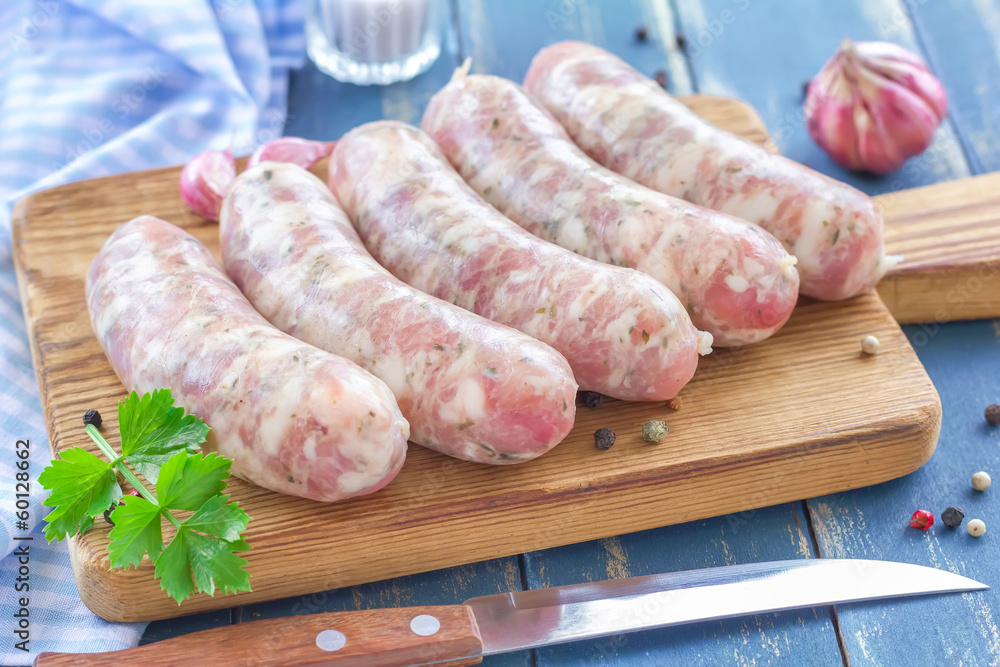 Raw sausages Raw sausages