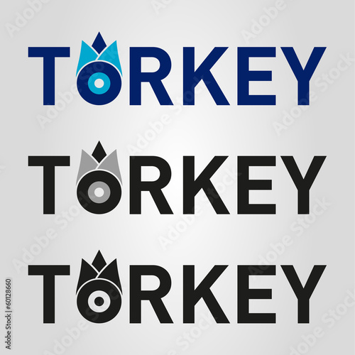 turkey logo, icon and symbol vector illustration
