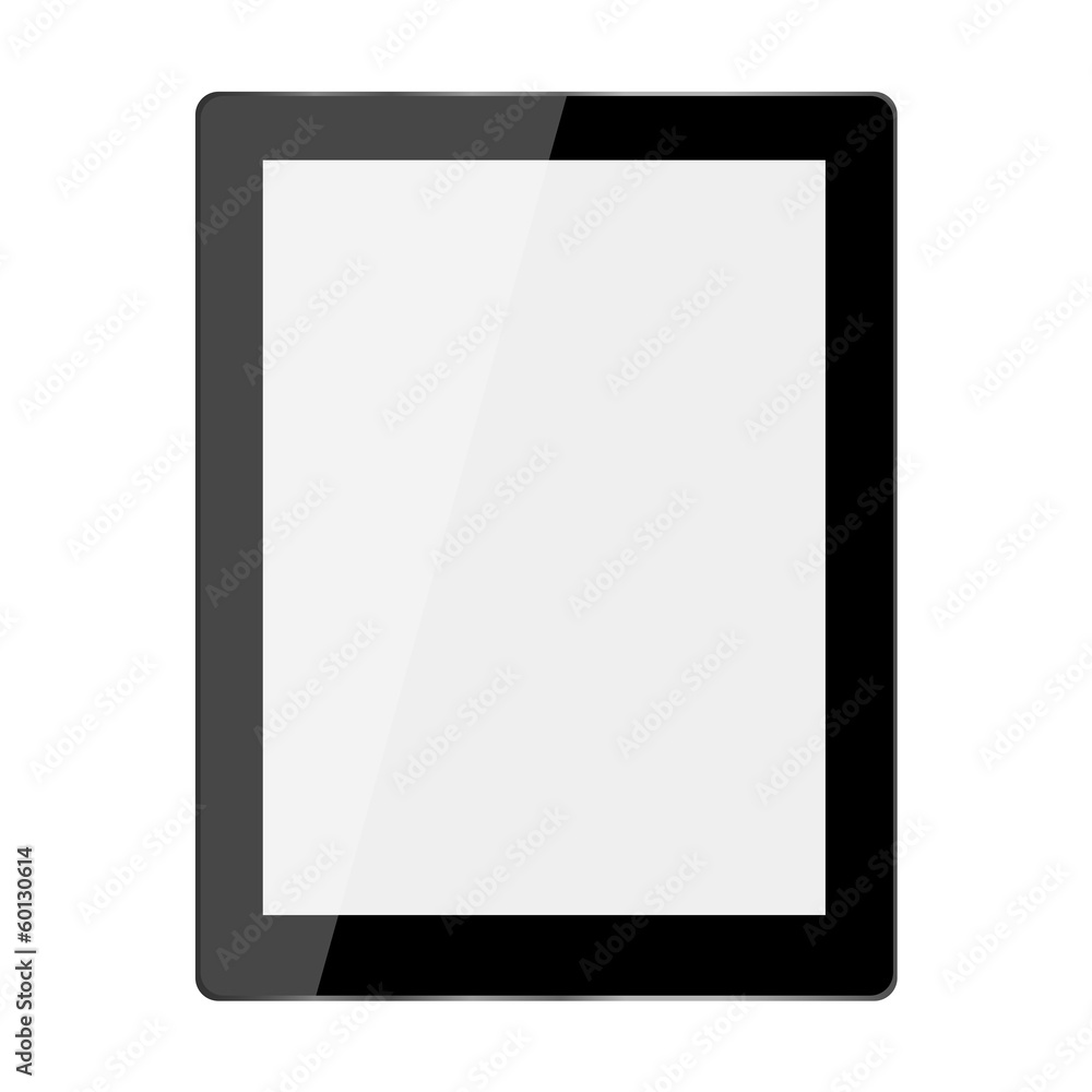 Computer tablet on white background Computer tablet on white background