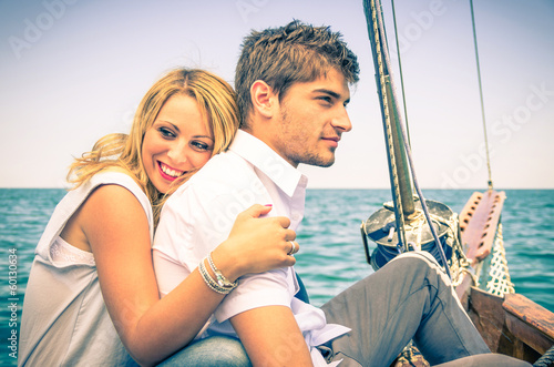 Couple in Love - Honeymoon on the sailing Boat © Mirko Vitali
