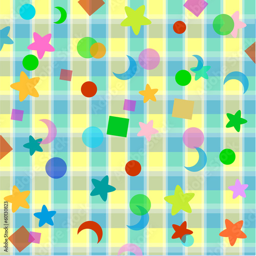 Yellow & Blue Napkin Motif With Funny Shape