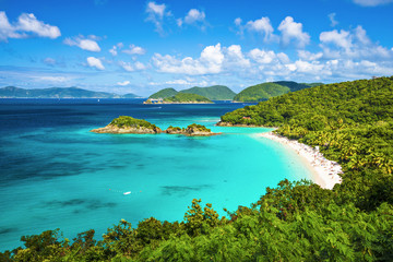Fototapete Karibik Trunk Bay, St. John, Amerikanische Jungferninseln  © SeanPavonePhoto