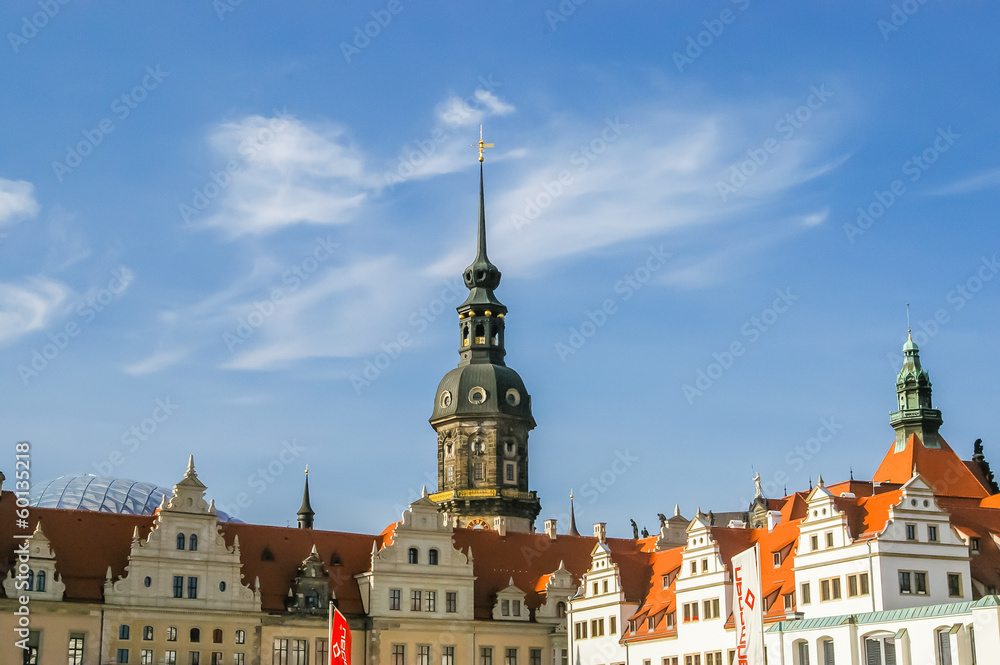 Fototapeta premium Old buildings in Dresden