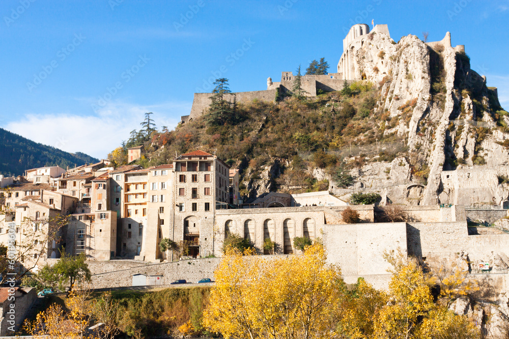Fototapeta premium Sisteron et la Citadelle