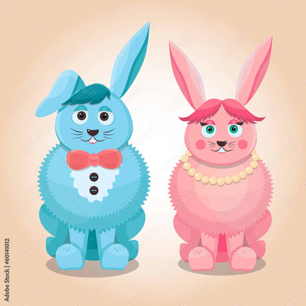 Two lovers rabbit Two lovers rabbit