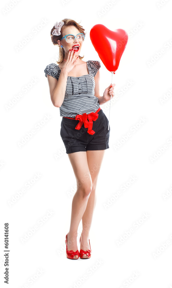 Lovely woman ready for valentine's day