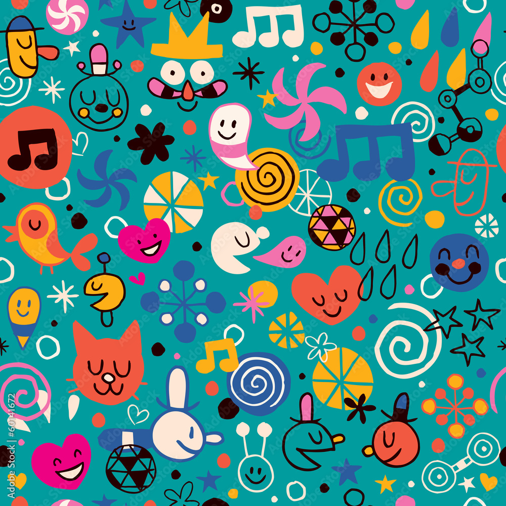 fun cartoon pattern fun cartoon pattern
