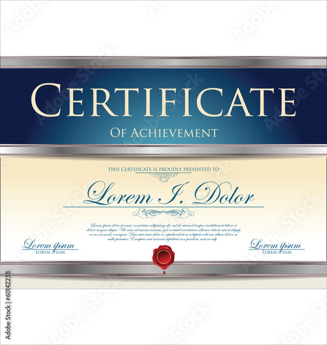 Certificate template