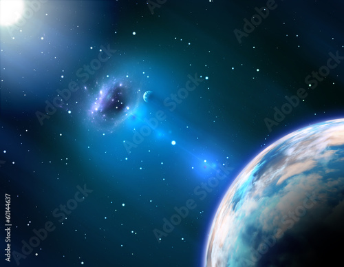 Black hole near the Earth