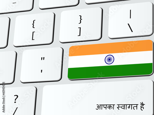 Welcome to India computer icon keyboard