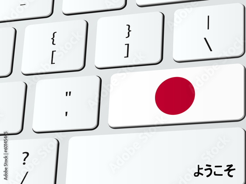 Welcome to Japan computer icon keyboard