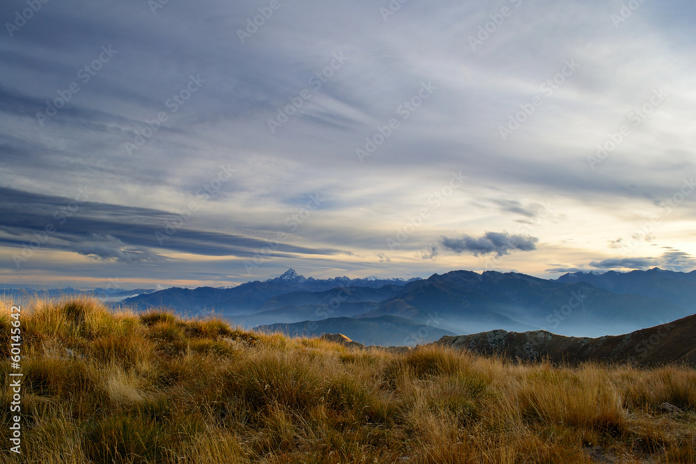 Sunset on the Alps Sunset on the Alps