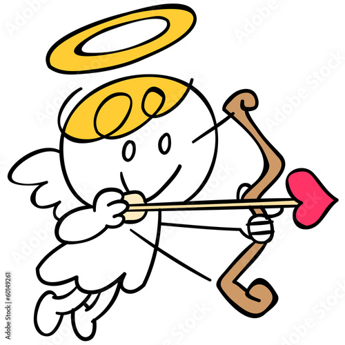 弓矢を構えるキュービッド