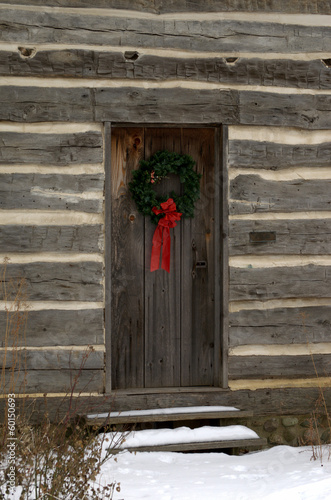Christmas log cabin