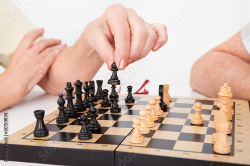 Senior Couple Playing Chess