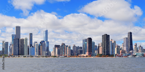 Chicago city urban skyline panorama #60150896