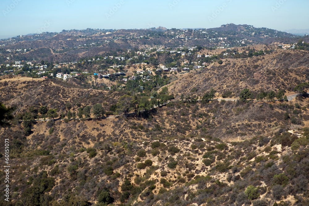 Naklejka premium Los Angeles hills