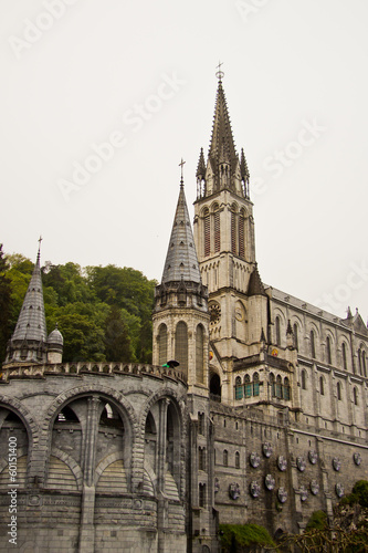 The sanctuary of Lourdes (Pyrenees, France)