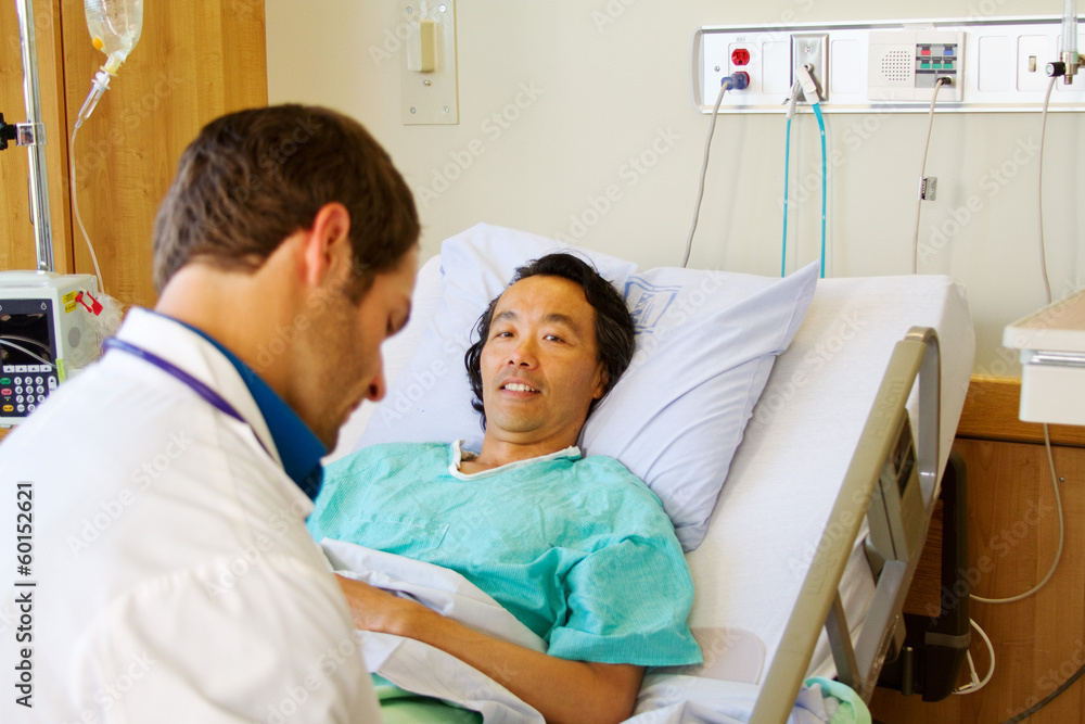 Patient laying in bed Patient laying in bed