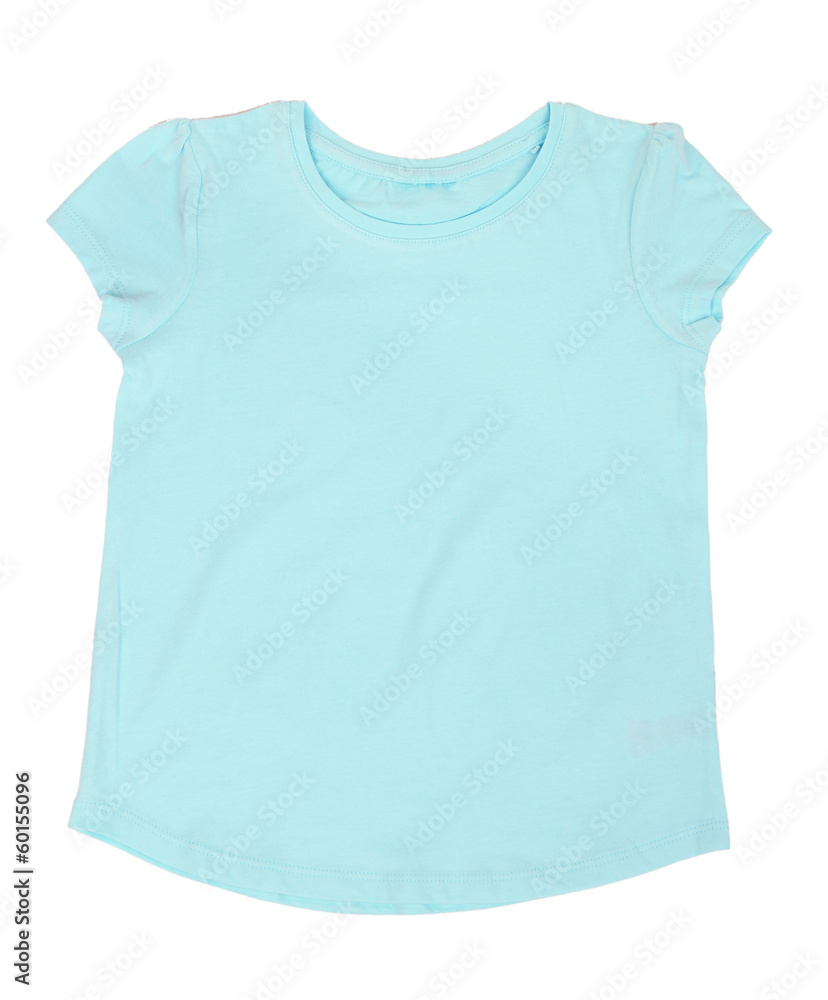 Beautiful shirt for little girl isolated on white Beautiful shirt for little girl isolated on white