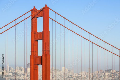 Fototapeta Naklejka Na Ścianę i Meble -  famous San Francisco Golden Gate bridge in afternoon light