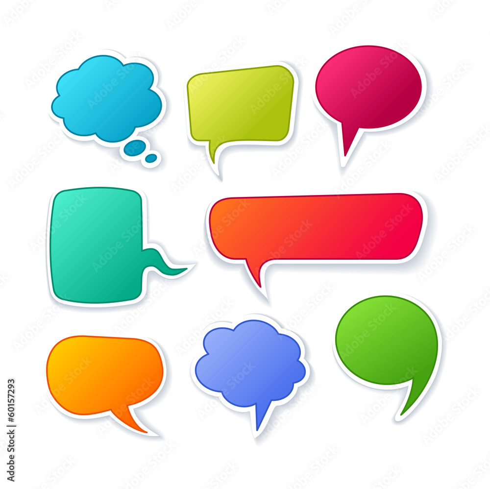 Vector speech bubble for dialogue. Collection Vector speech bubble for dialogue. Collection