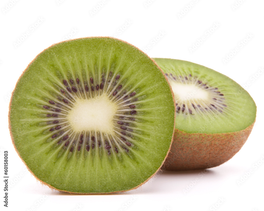 Fototapeta premium Sliced kiwi fruit half