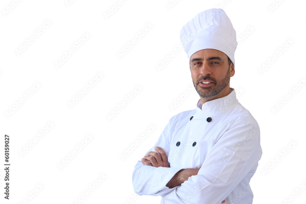 Chef in white toque Chef in white toque