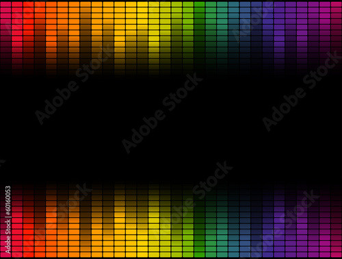 Digital Equalizer Hintergrund bunt - endlos