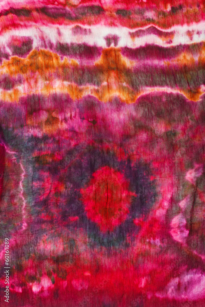 abstract pattern on handmade silk batik