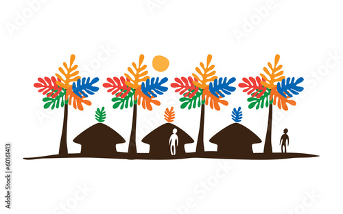 palms vector illustration