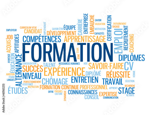 Nuage de Tags "FORMATION" (études expérience stage travail cv)