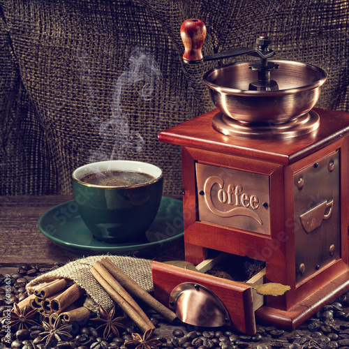 Canvas Print coffee grinder