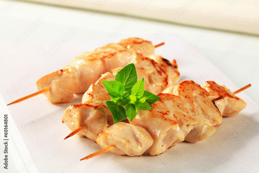 Chicken skewers