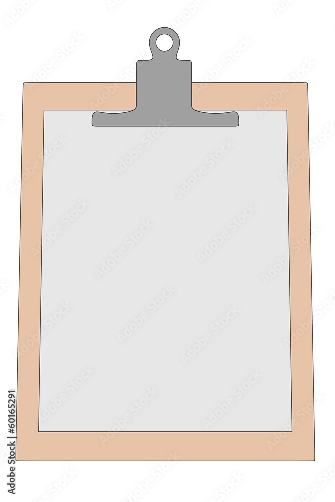 cartoon image of clipboard - document cartoon image of clipboard - document