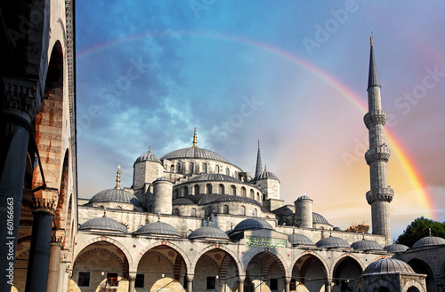 Photography Blue mosque in Istanbul, Turkey