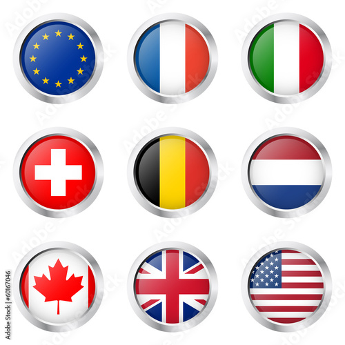 Länder - Sticker : Europa, Frankreich, Italien, ...