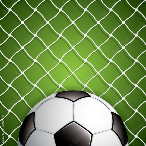 Soccer ball in net