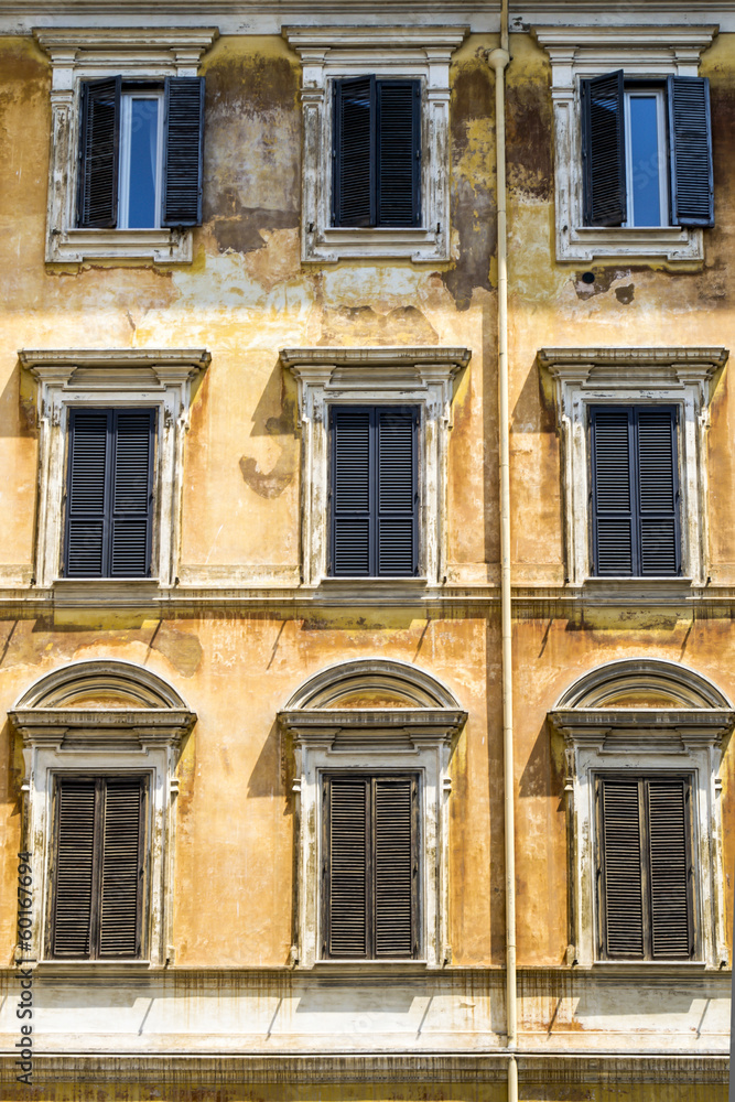 Italian house ancient facade