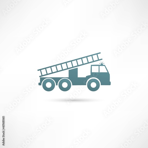 Vector illustration of a fire engine