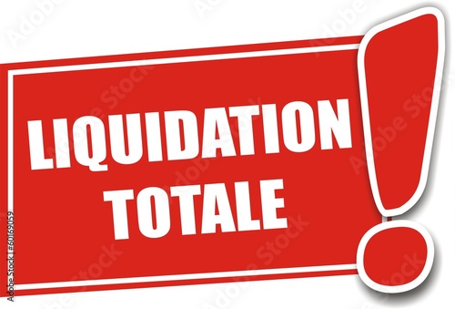 étiquette liquidation totale