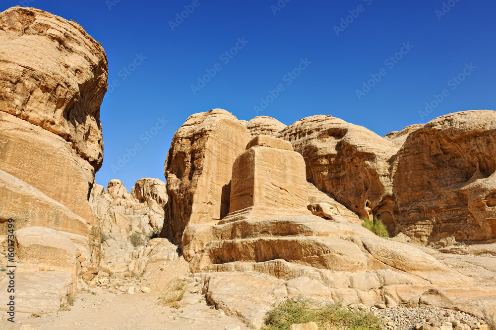 Mountains of Petra in Jordan, Middle East