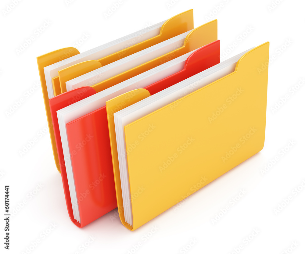 red and yellow folder red and yellow folder
