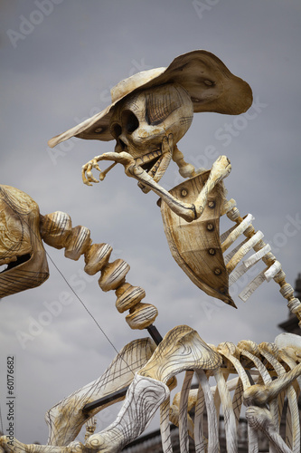 Fototapeta Naklejka Na Ścianę i Meble -  Skeletons of Traditional Day of the Dead, Mexico