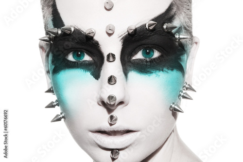 avant-garde fashion portrait