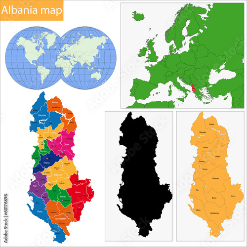 Albania map