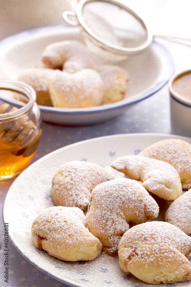 Homemade shortbread cookies