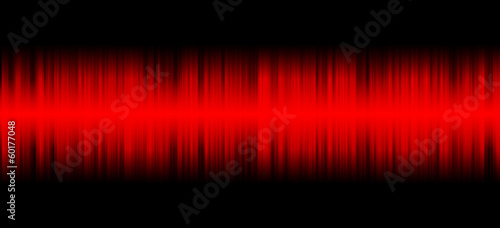 Red sound on black background