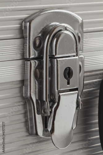 Closed lock suitcase